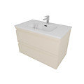 AQ77060-LC Комплект мебели:Тумба 60см ВЕГА с раковиной AQ0460-00, 2 ящика, цвет капучино светлый
