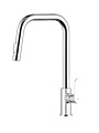 AQ1984CR АЛЬФА смеситель Aquatek для кухни с вытяжным изливом