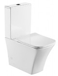 Унитаз-компакт безободковый BelBagno MARMI BB052CPR + BB052T