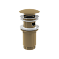 Донный клапан сифона для умывальника CLICK/CLACK 5/4", GOLD-мат, арт.A392-G-B