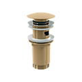 Донный клапан сифона для умывальника CLICK/CLACK 5/4", GOLD-глянец, арт.A392-G-P