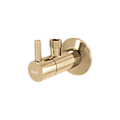 Угловой вентиль с фильтром 1/2"?3/8", круглый, GOLD-глянец, арт.ARV001-G-P