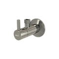 Угловой вентиль с фильтром 1/2"?3/8", круглый, NICKEL-глянец, арт.ARV001-N-P