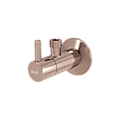 Угловой вентиль с фильтром 1/2"?3/8", круглый, RED GOLD-глянец, арт.ARV001-RG-P