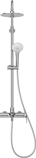 Колонна для ванны и душа со стандартным смесителем, верхним и ручным душем Jacob Delafon ALEO E97825RU-4-CP